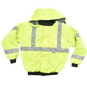 Occulux Green 3-in-1 Jacket Medium Polyester Neon Fleece Lined 3m Thinsulate